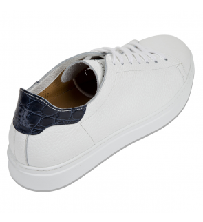 0114 White Dark Blue CANALI Sport shoes