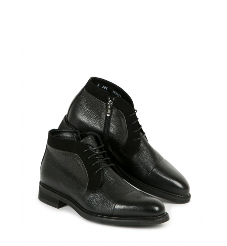 Combination Leather Black BARRETT High shoes