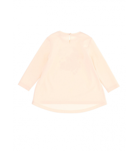 Light Pink MONNALISA T-shirt with long sleeves