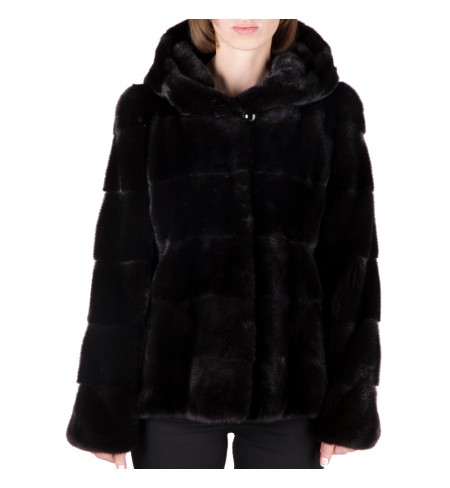  Black Nafa     BRASCHI Fur coat