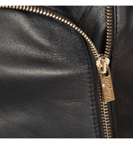 Nero  LORENA ANTONIAZZI Leather jacket
