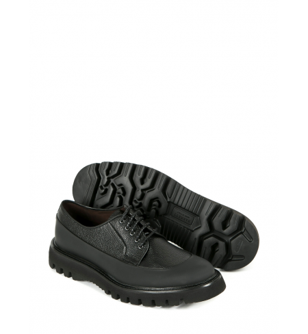 Bimaterial Derby Black BARRETT Shoes