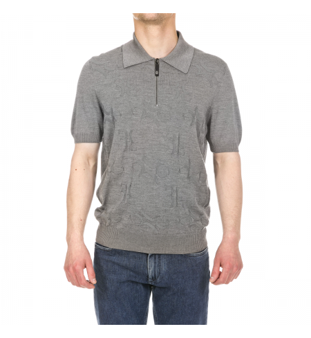 Grey CANALI Polo shirt