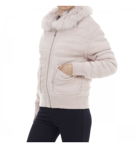 Baby Pink MAX MOI Fur coat
