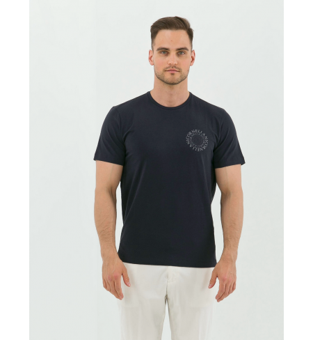 91G574- 3125056- 001 Navy Blue CORNELIANI T-shirt