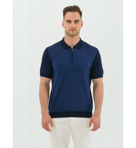 91M555- 3125165- 006 Blue CORNELIANI Polo shirt