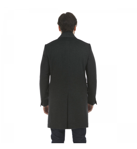 Gray Melange Dark Antracite CORNELIANI Coat