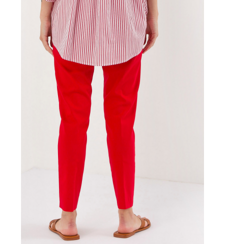 Red E.ERMANNO SCERVINO Trousers