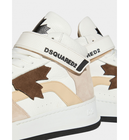 Canadian High-Top Gray Beige Brown DSQUARED2 Sport shoes