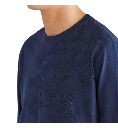 Blue ETRO T-shirt with long sleeves