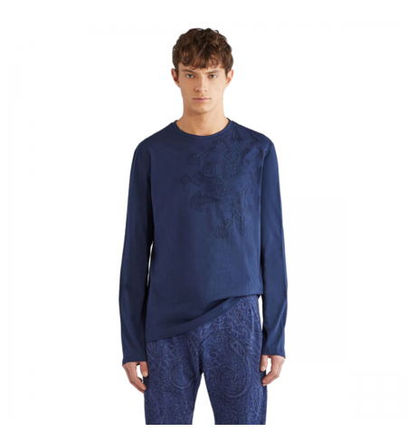 Blue ETRO T-shirt with long sleeves