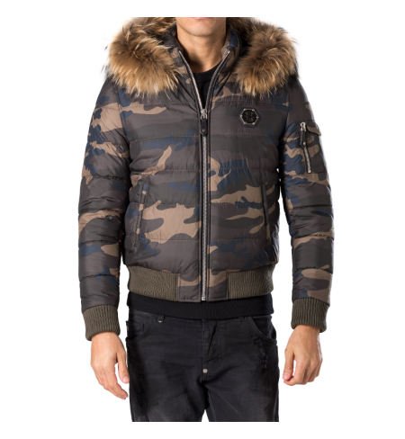 "Camou One" Camou green DSQUARED2 Down jacket