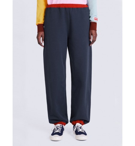 With Logo-Patch Midnight Blue Kenzo Sport trousers
