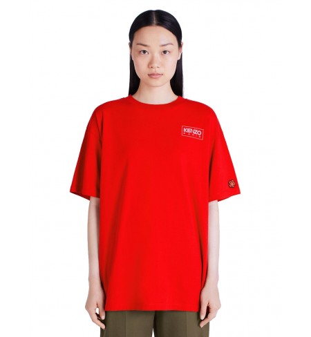 Paris Logo Medium Red Kenzo T-shirt