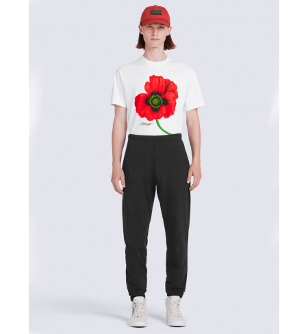 'Boke Flower' Crest Jogging Black Kenzo Trousers