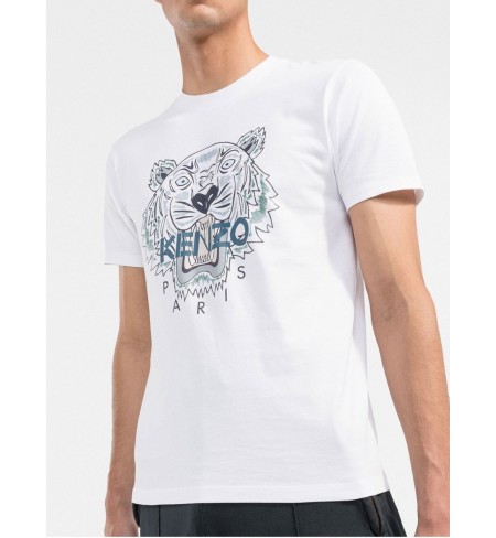 Logo-Print White Kenzo T-shirt