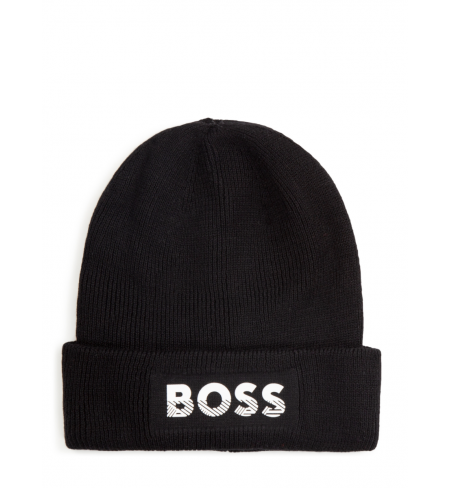 Rubber Print Logo Black HUGO BOSS Hat