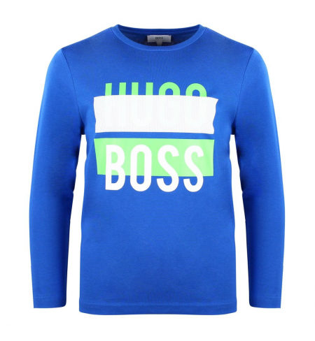 Electric Blue HUGO BOSS T-shirt with long sleeves