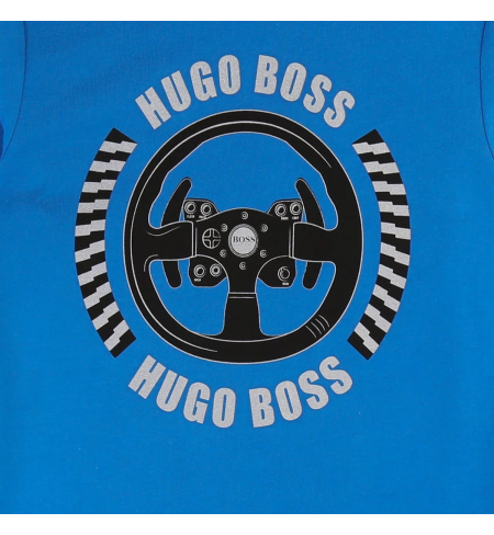 Electric Blue HUGO BOSS T-shirt with long sleeves