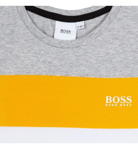 Grey Yellow HUGO BOSS T-shirt