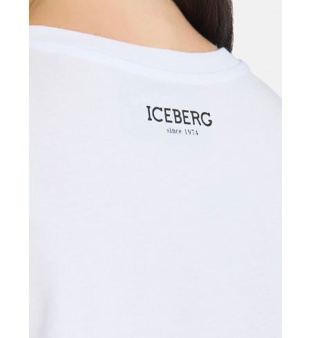 I2PF091 6301 1101 White ICEBERG T-shirt