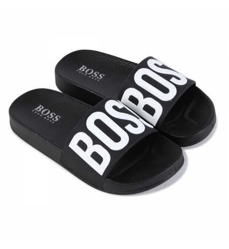 Black HUGO BOSS Flip Flops