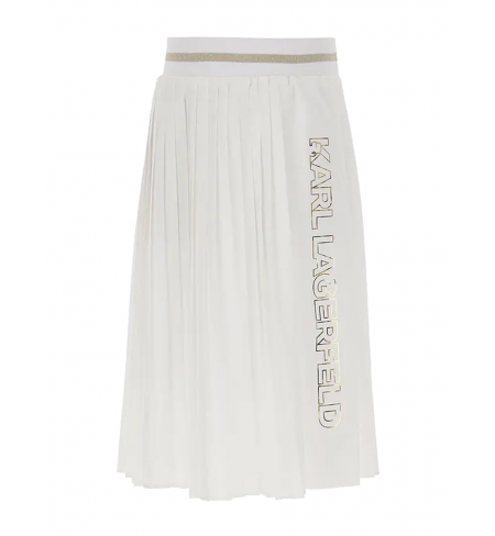 Z13082 White KARL LAGERFELD Skirt