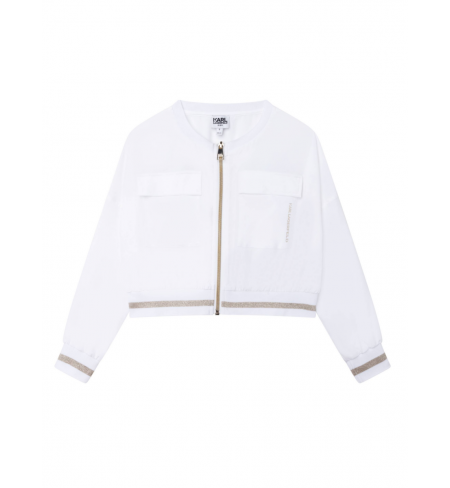 Z16125 White KARL LAGERFELD Jacket
