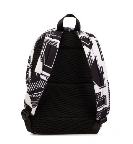 Z20069 Black White KARL LAGERFELD Backpack
