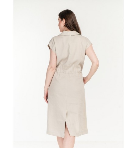 Short Sleeves Heavy Beige LORENA ANTONIAZZI Dress