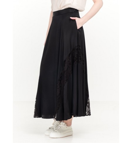Maxi Total Black LORENA ANTONIAZZI Skirt