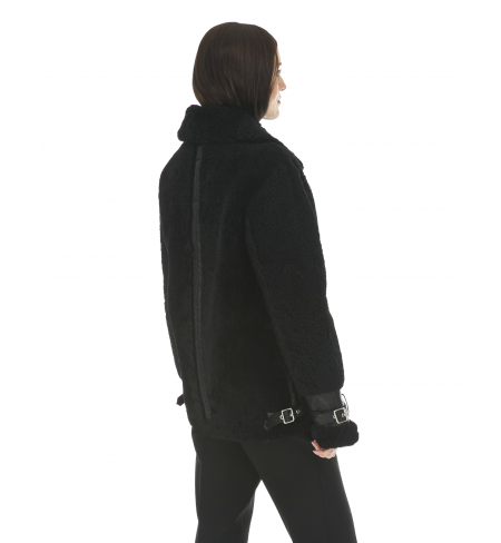 Black MOOSE KNUCKLES Sheepskin jacket