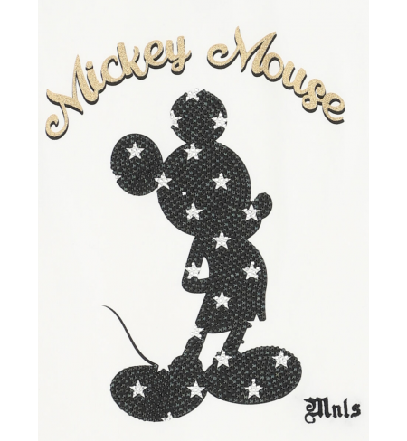 Mickey Mouse Print With Rhinestones MONNALISA T-shirt