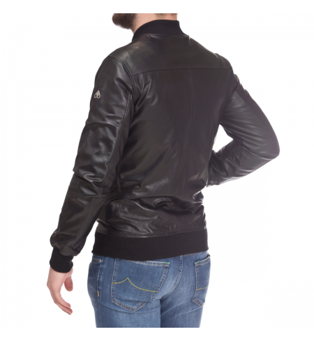 Black MOOSE KNUCKLES Leather jacket