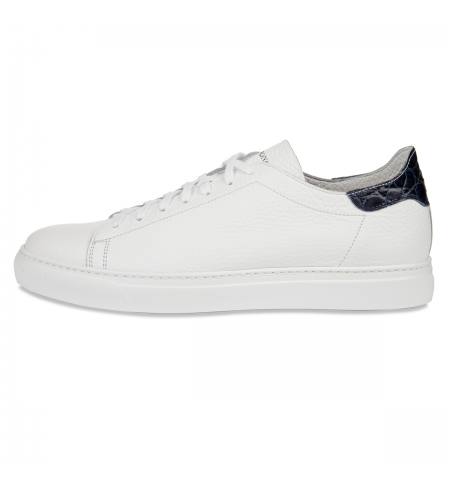 0114 White Dark Blue CANALI Sport shoes