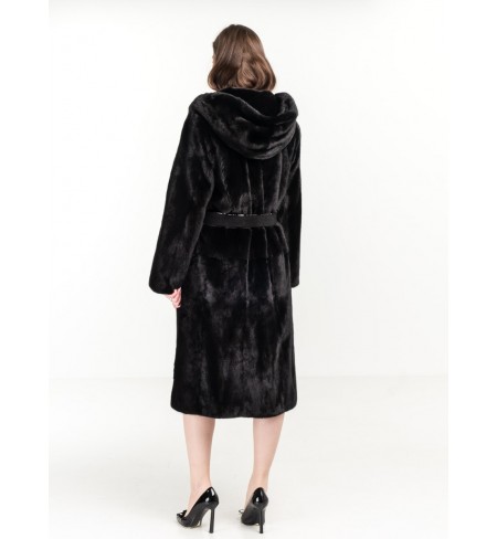 Mink Black Glama NELLO SANTI Fur coat