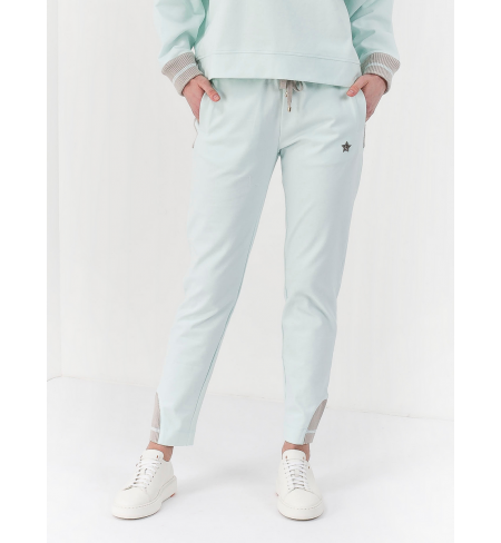 Light Turquoise LORENA ANTONIAZZI Sport trousers