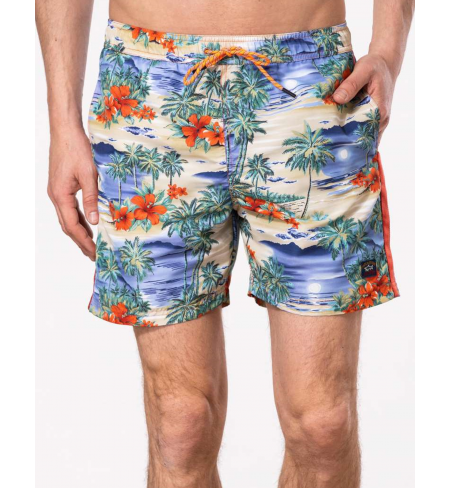 Palme Ibiscus PAUL AND SHARK Swimshorts