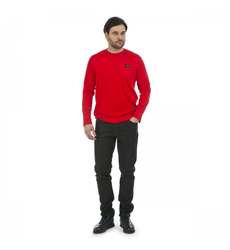 Red PAUL AND SHARK T-shirt with long sleeves