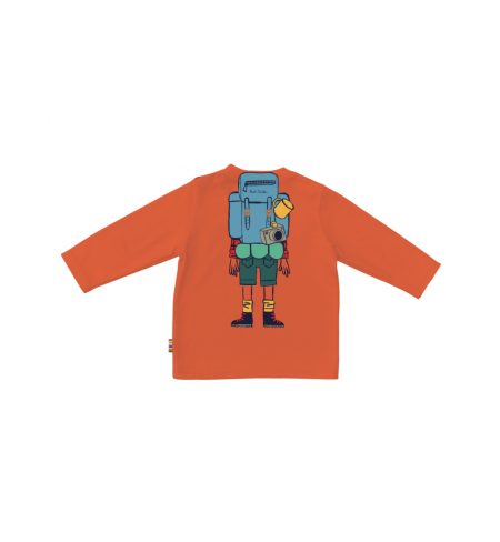 Orange PAUL SMITH JUNIOR T-shirt with long sleeves