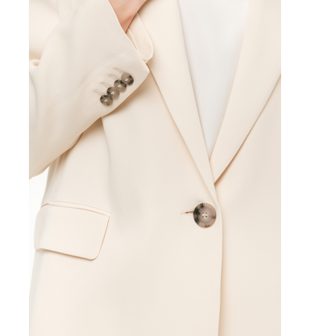 Elegant Viscose Ivory PESERICO Jacket
