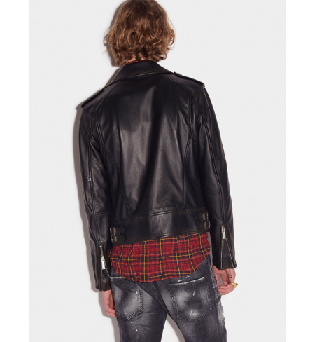 S74AM1329 Black DSQUARED2 Leather jacket