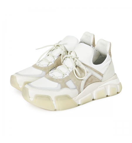 White Intense SALVATORE FERRAGAMO Sport shoes