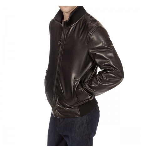 Black SALVATORE FERRAGAMO Leather jacket
