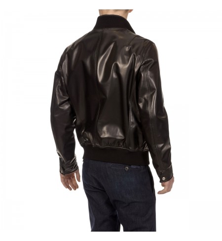 Black SALVATORE FERRAGAMO Leather jacket