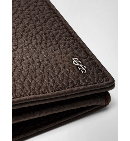 Coat Wallet Zip Cachemire Leather Espresso SERAPIAN Wallet