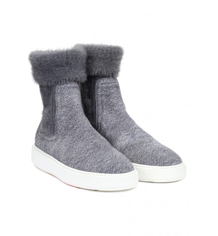 Grey SANTONI High shoes