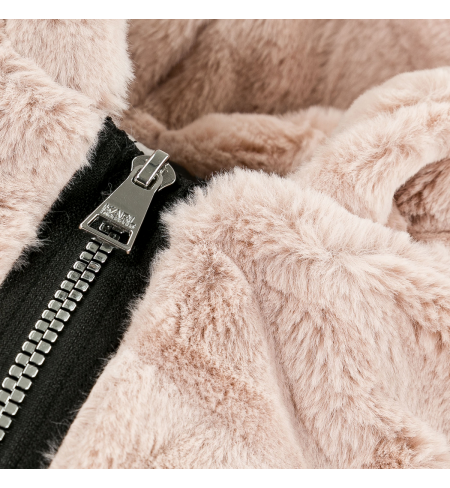 Washed Pink KARL LAGERFELD Fur coat