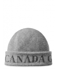 Jacquard Wordmark Toque Silver Ore CANADA GOOSE Hat