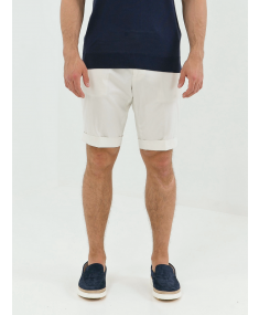 914EB3- 3120139- 073 Natural White CORNELIANI Shorts